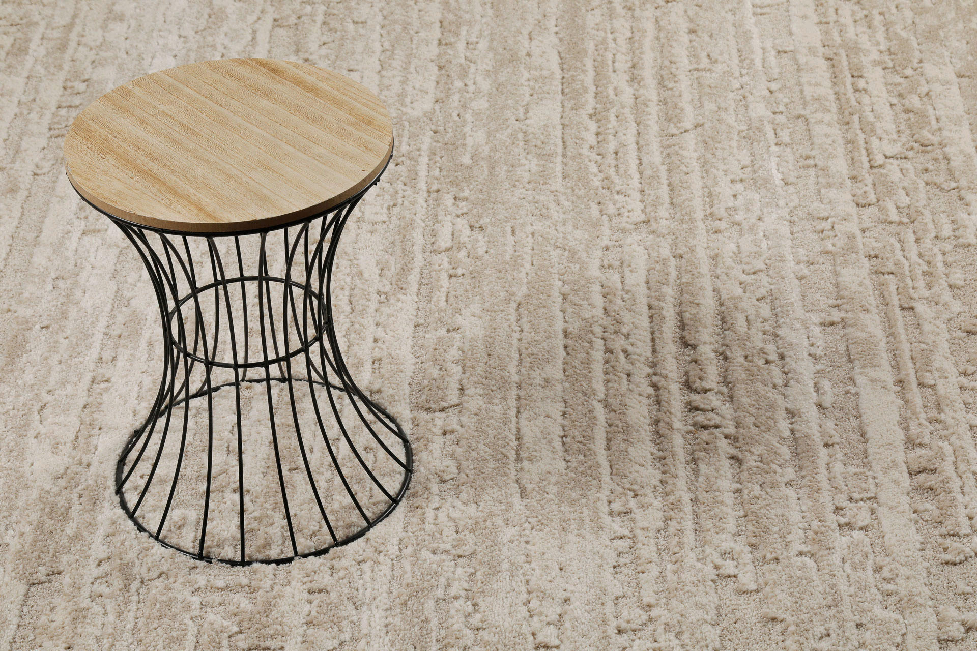 Thumbnail - Wecon Home Webteppich Peer, Beige, Textil, Struktur, rechteckig, 120x170 cm, für Fußbodenheizung geeignet, in verschiede...