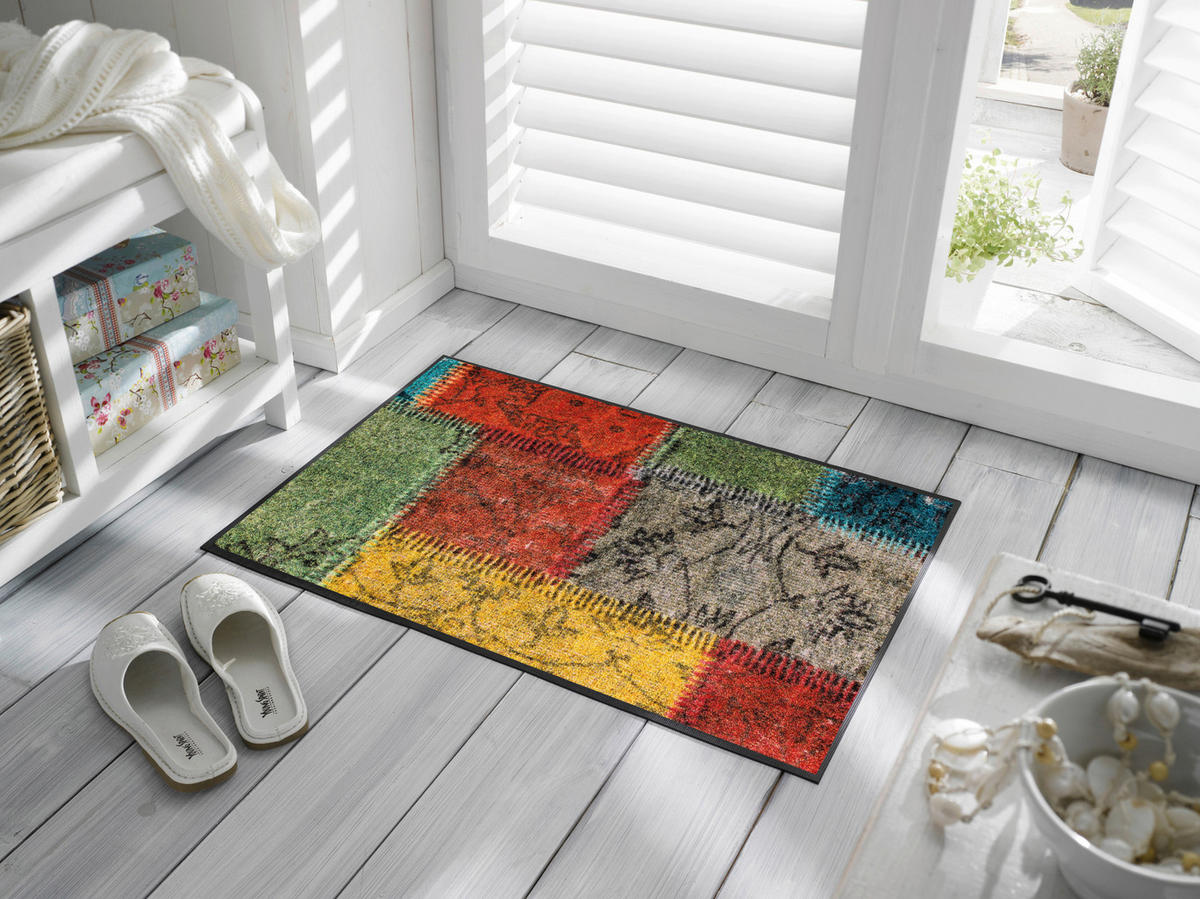 FUßMATTE  50/75 cm  Multicolor  - Multicolor, Trend, Kunststoff/Textil (50/75cm) - wash+dry
