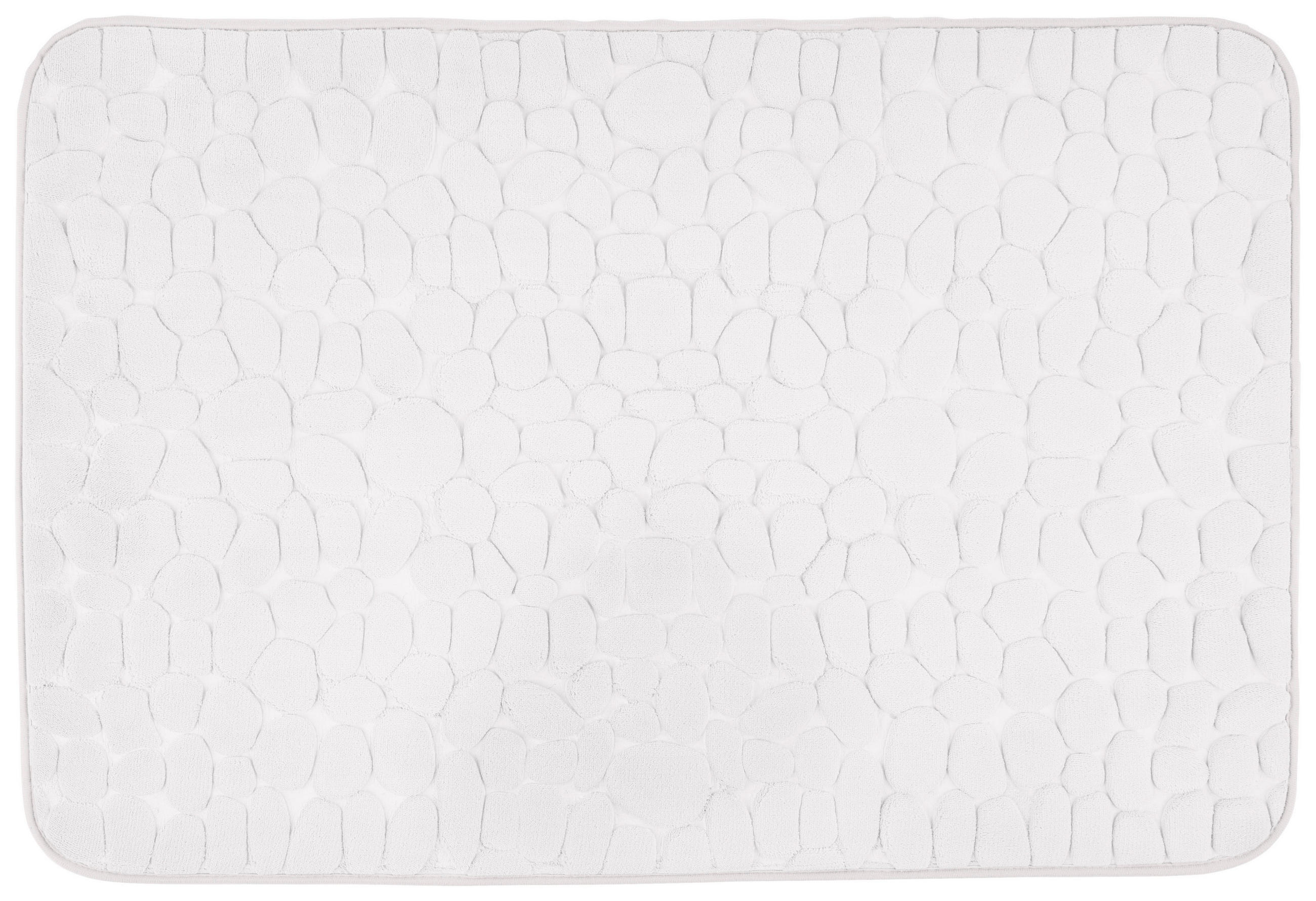 BADEMATTE Silberfarben 60/90 cm  - Silberfarben, Trend, Kunststoff/Textil (60/90cm) - Esposa