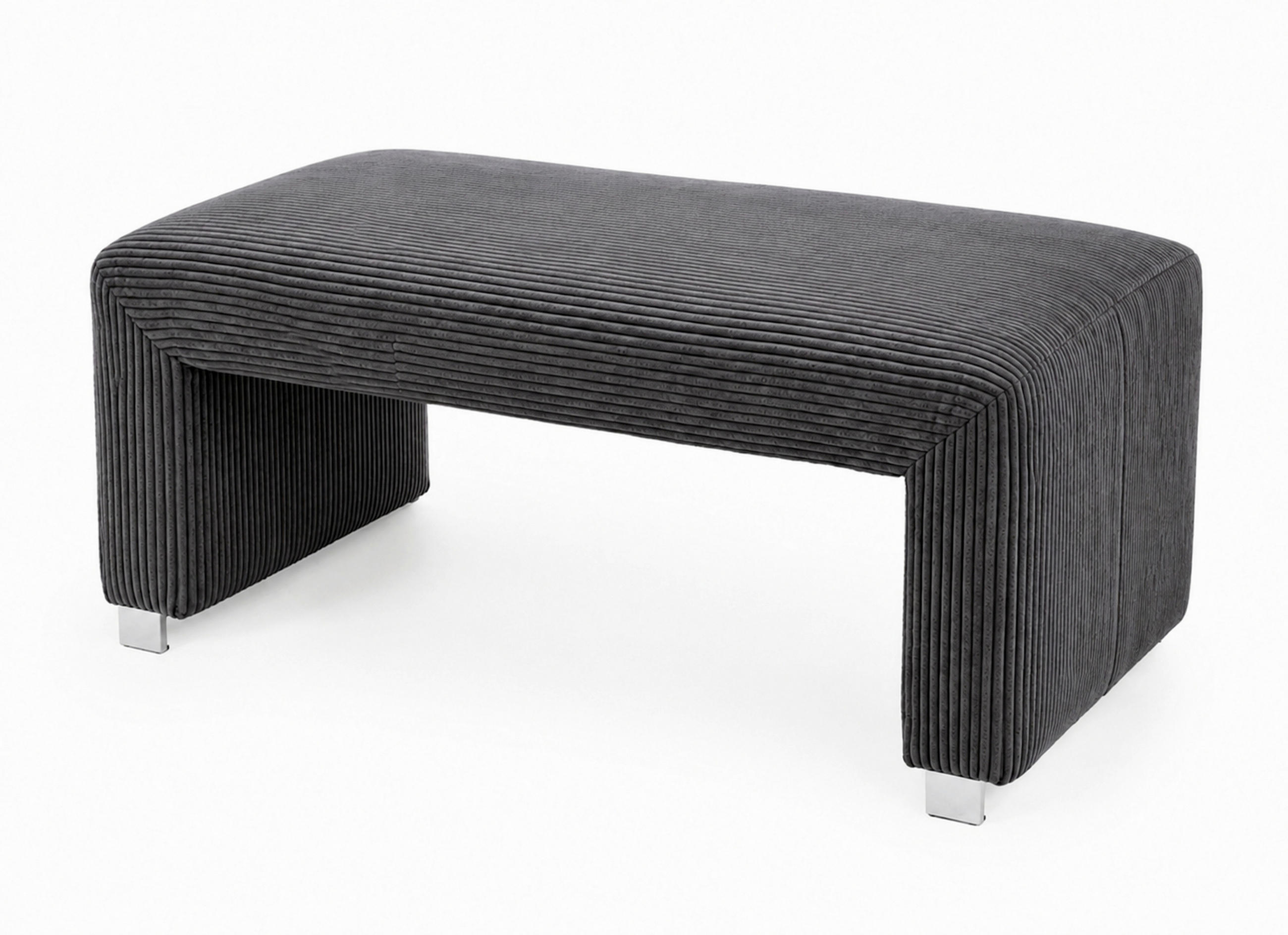 KLUPA  antracit  drvo, tekstil, drvni materijal      - srebrne boje/antracit, Moderno, drvni materijal/drvo (100/50/53cm) - Livetastic