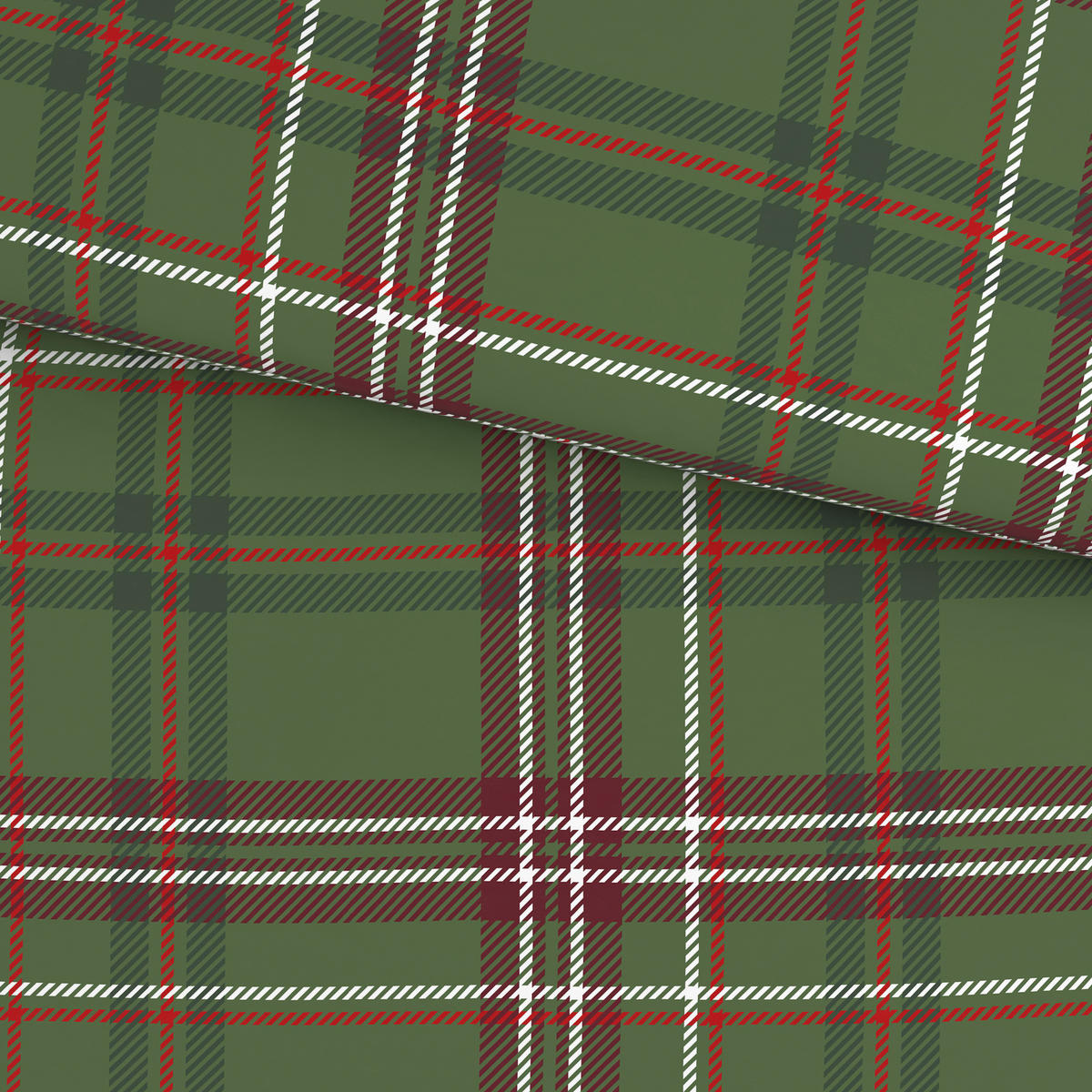 BETTWÄSCHE 2-teilig Renforcé 140/200 cm  - Rot/Weiß, Design, Textil (140/200cm) - X-Mas