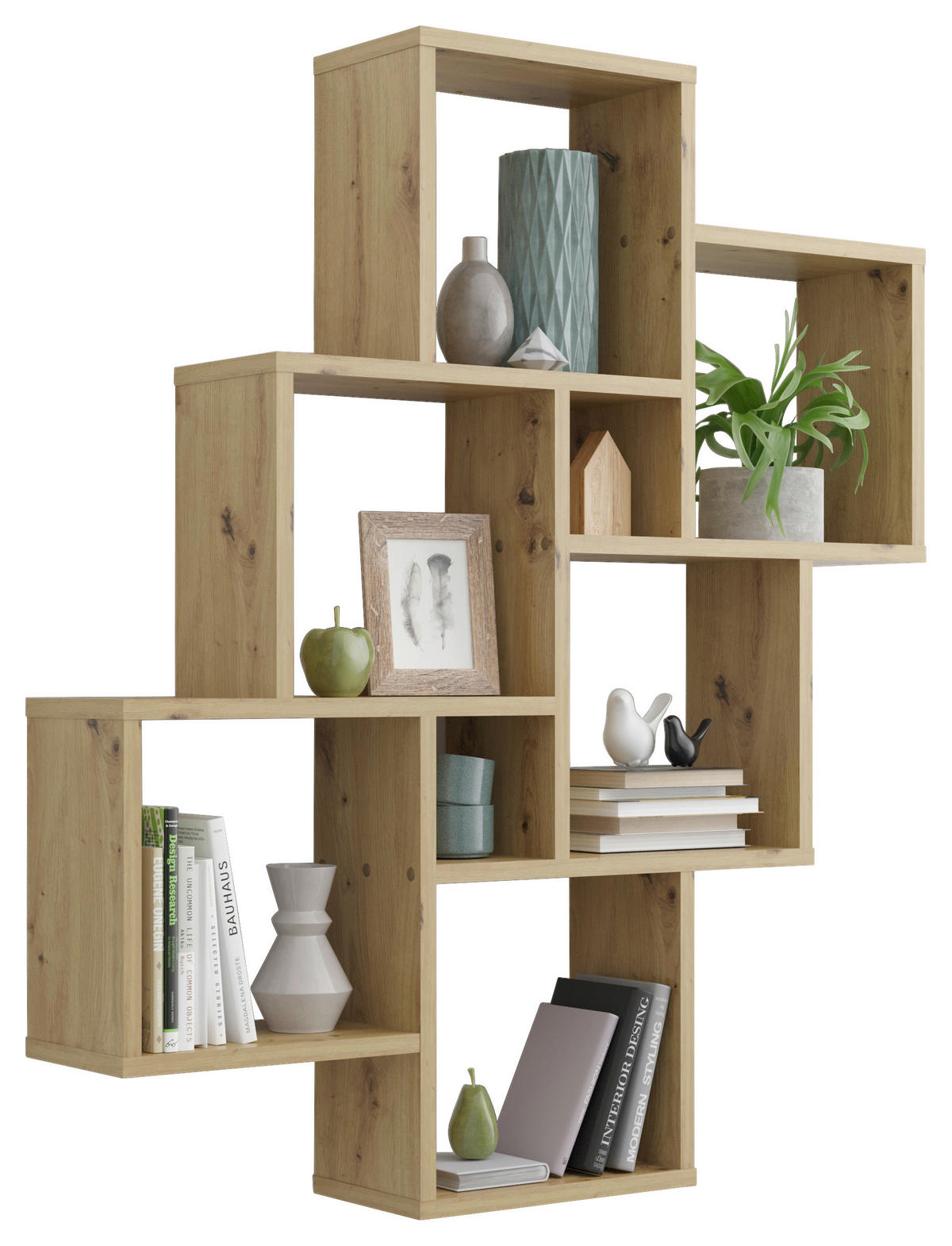 WANDREGAL Eiche Artisan  - Eiche Artisan, KONVENTIONELL, Holzwerkstoff (82/95/16cm) - MID.YOU