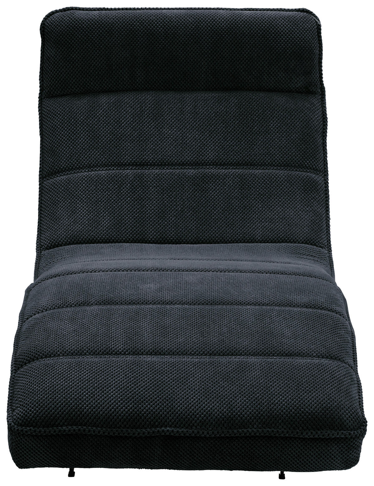 RELAXLIEGE in Webstoff Schwarz  - Schwarz, Design, Textil/Metall (75/158-178/58-86cm) - Welnova
