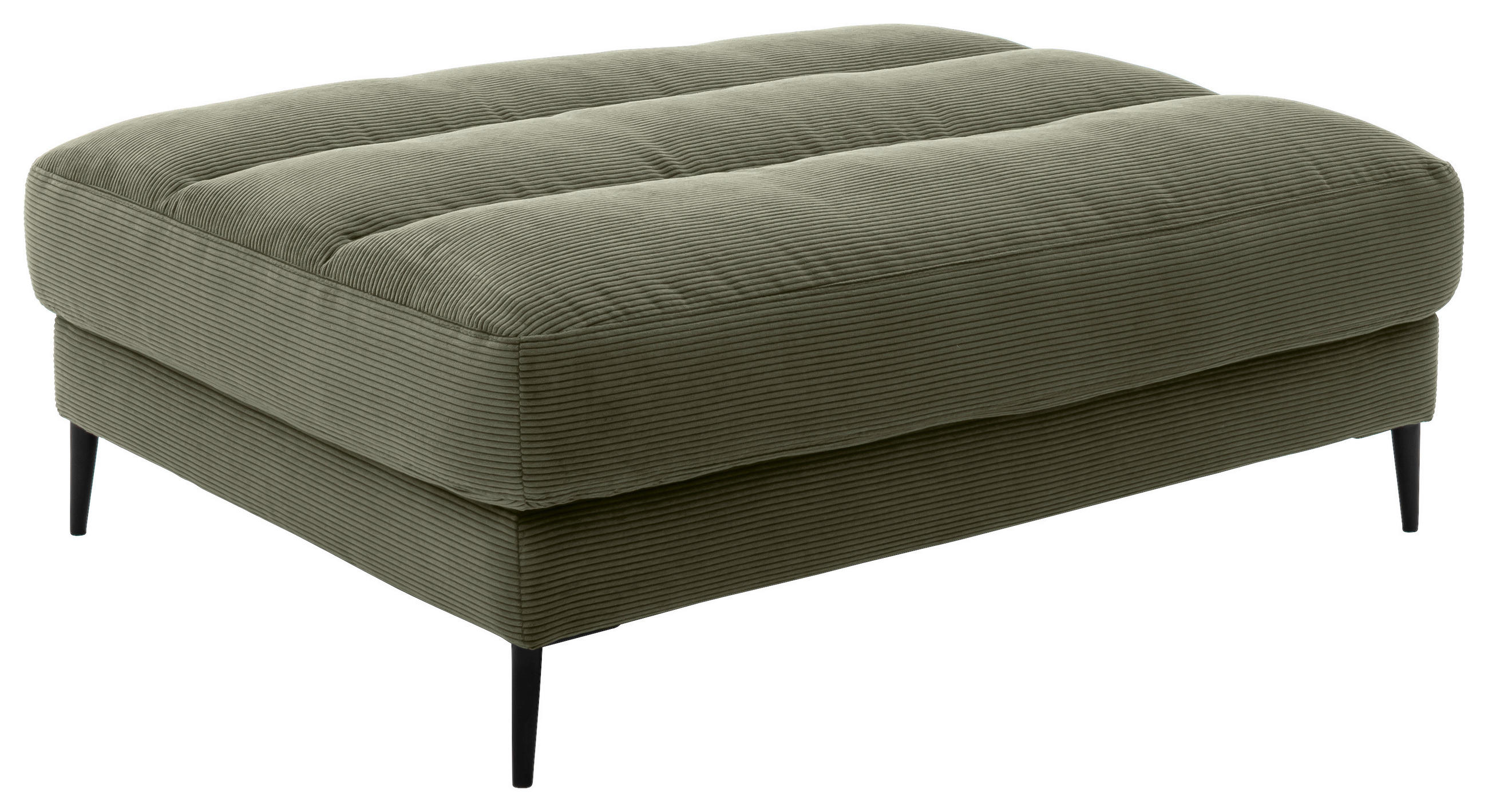 TABURET, textil, 120/43/90 cm - černá/olivově zelená, Design, kov/textil (120/43/90cm) - Dieter Knoll