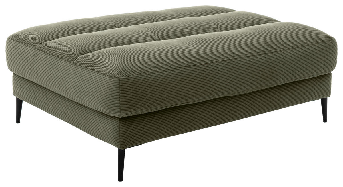 TABURET, textil, 120/43/90 cm - černá/olivově zelená, Design, kov/textil (120/43/90cm) - Dieter Knoll