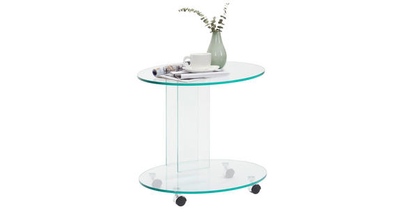 BEISTELLTISCH in Glas 55/45/51 cm  - Design, Glas (55/45/51cm) - Xora