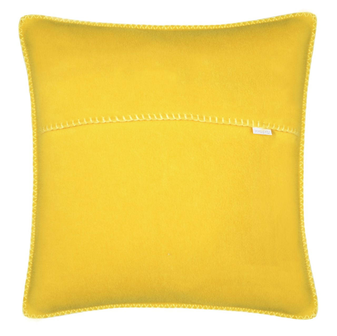 KISSENHÜLLE Soft-Fleece 50/50 cm  - Currygelb, Basics, Textil (50/50cm) - Zoeppritz