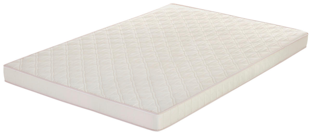 KALTSCHAUMMATRATZE 140/200 cm, Höhe ca.: 13 cm, H2 + H3 = mittel + fest,  - Weiß, Basics, Textil (140/200cm) - P & B