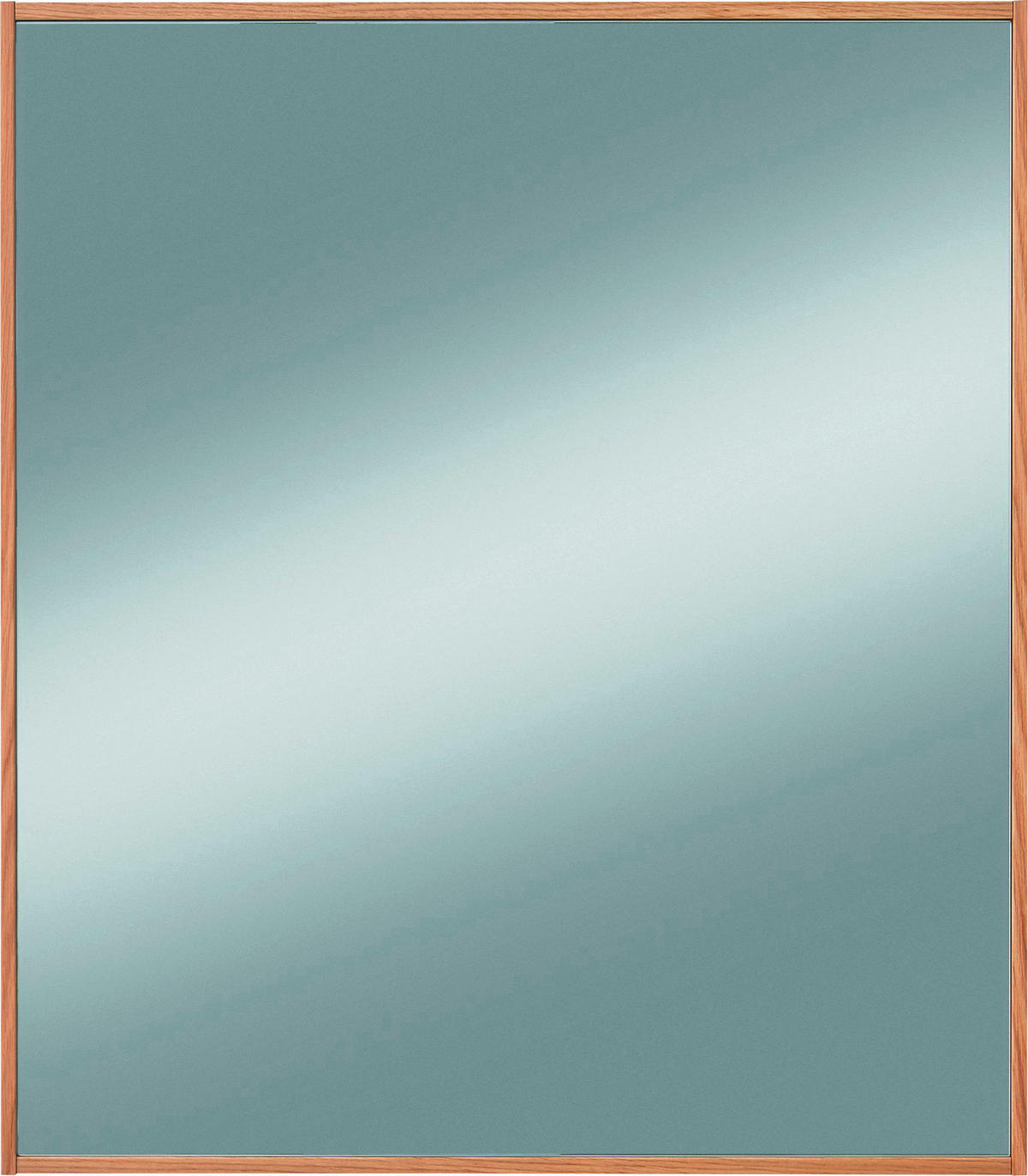 WANDSPIEGEL 70/82/3 cm    in rechteckig  - Eichefarben, Basics, Glas/Holz (70/82/3cm)