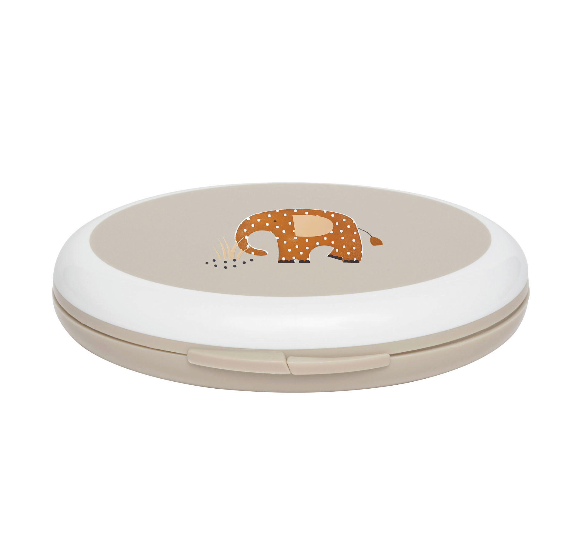 BABYPFLEGESET Steppe  - Taupe, Basics, Kunststoff (9.2/11.8/2.2cm) - Bebe Jou