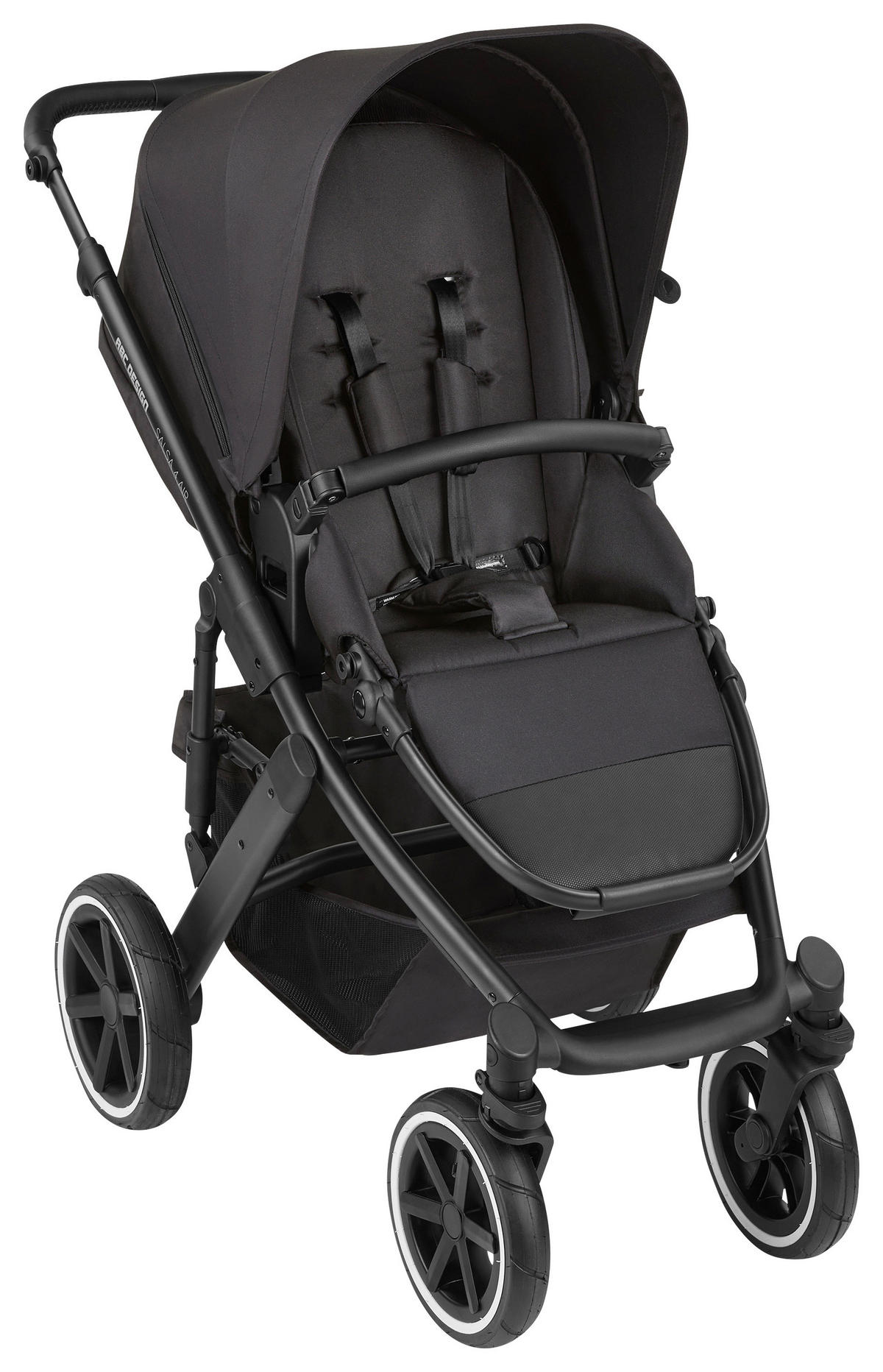KOMBIKINDERWAGEN  Salsa 4 Air inkl. Winterfußsack  Ink  - Schwarz, Basics, Textil (95/63/101cm) - ABC Design