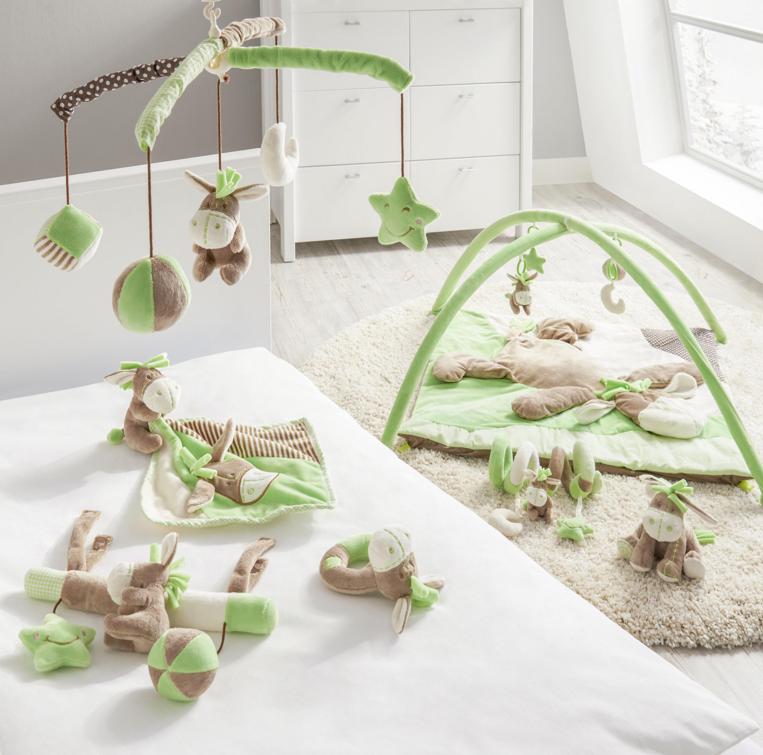 MOBILE DIEGO  - Grün, Basics, Kunststoff/Textil (34cm) - My Baby Lou