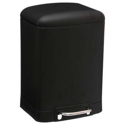 KANTA SA PAPUČICOM  6 l   - crna, Osnovno, metal/plastika (22,5/32,5/23,5cm) - Homeware