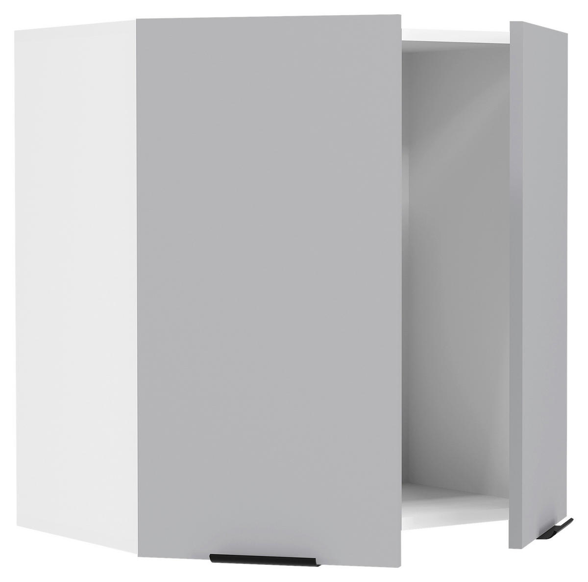 KÜCHENOBERSCHRANK 60/60/31 cm  in Anthrazit, Weiss  - Weiss/Anthrazit, Trend, Holzwerkstoff/Kunststoff (60/60/31cm) - MID.YOU
