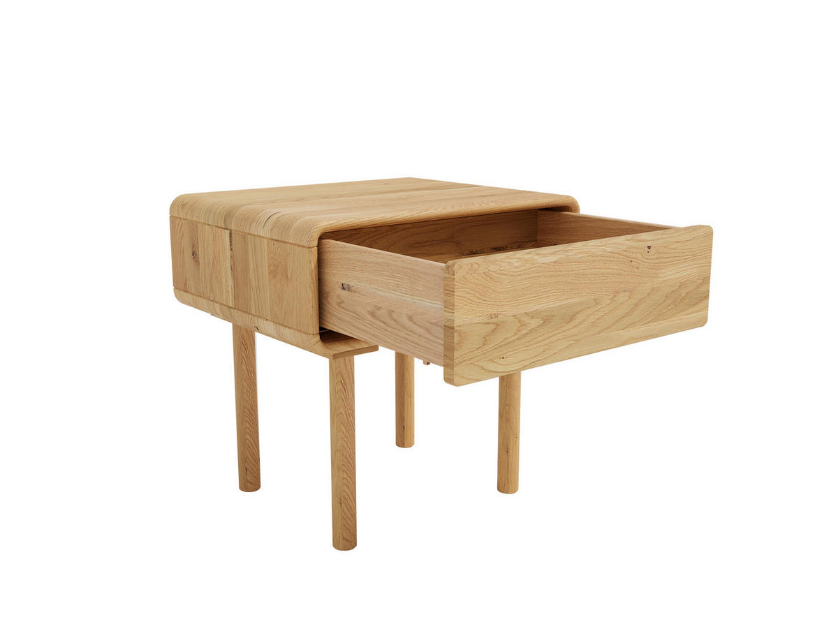 NACHTKÄSTCHEN in vollmassiv Wildeiche Wildeiche  - Wildeiche/Eichefarben, MODERN, Holz (57/56/45cm) - MID.YOU