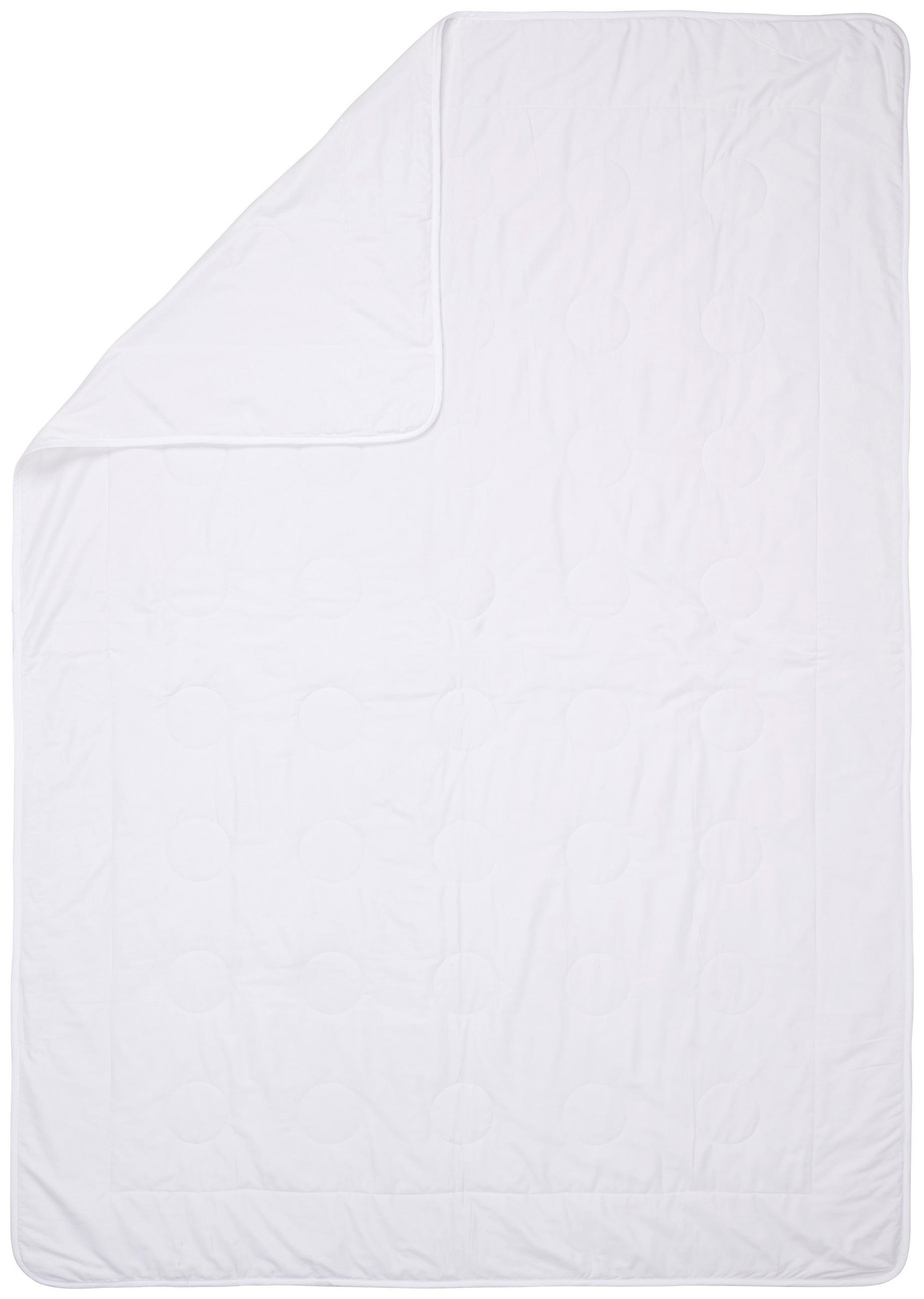 LETNÍ PŘIKRÝVKA, 140/200 cm, hedvábí - bílá, Konvenční, textil (140/200cm) - Sleeptex