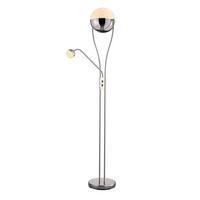 LED-STEHLEUCHTE - Chromfarben, Design, Kunststoff/Metall (30/180cm) - Trio Leuchten