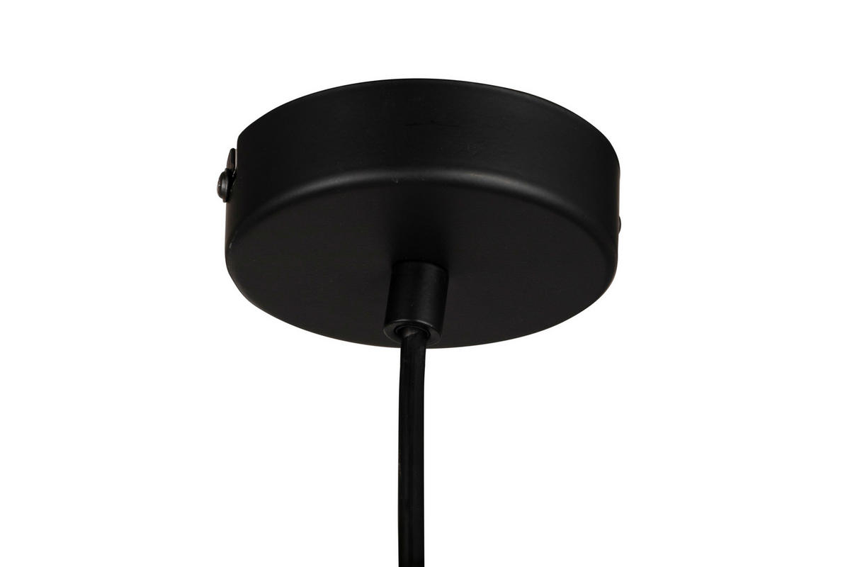 LED-HÄNGELEUCHTE Mila 23/150 cm   - Schwarz, Design, Glas/Metall (23/150cm) - Novel