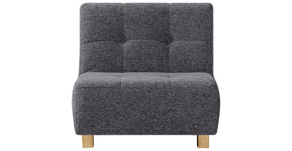 SCHLAFSESSEL Flachgewebe Grau - Naturfarben/Grau, Design, Holz/Textil (85/92/102cm) - Novel
