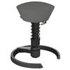 BÜROHOCKER   Grau, Schwarz  - Schwarz/Grau, Basics, Textil/Metall (55/45,66/55cm) - Aeris