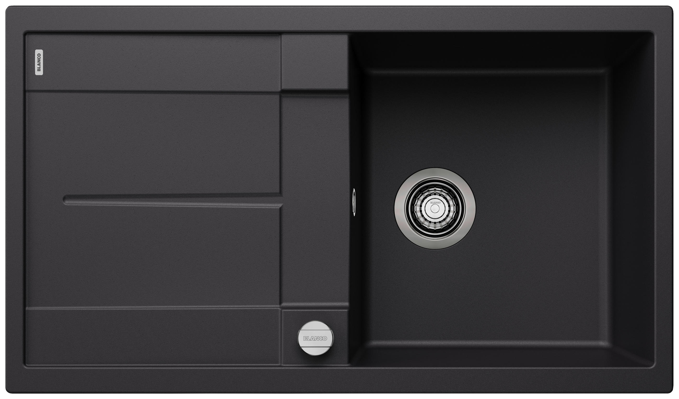 SPÜLE 525918  - Schwarz, Basics, Stein (86/19/50cm) - Blanco