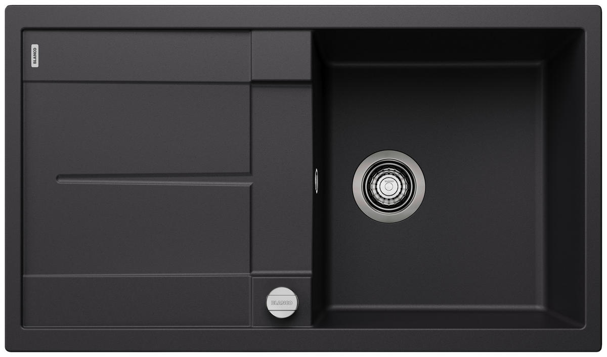 SPÜLE 525918  - Schwarz, Basics, Stein (86/19/50cm) - Blanco