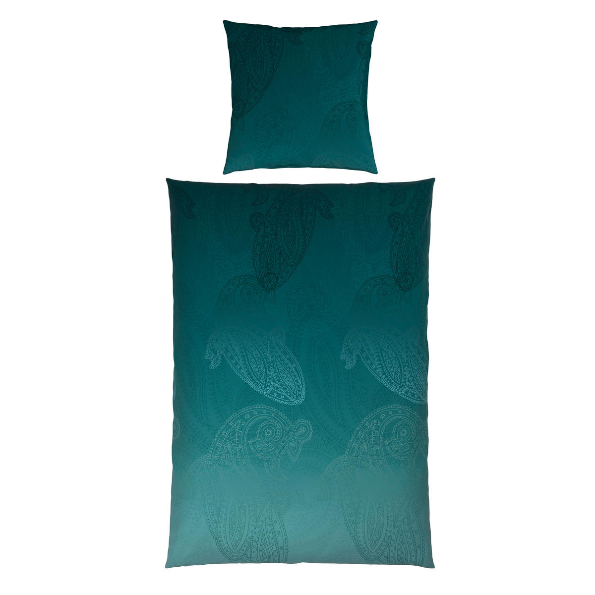 BETTWÄSCHE Satin 135/200 cm  - Petrol, Textil (135/200cm) - Novel