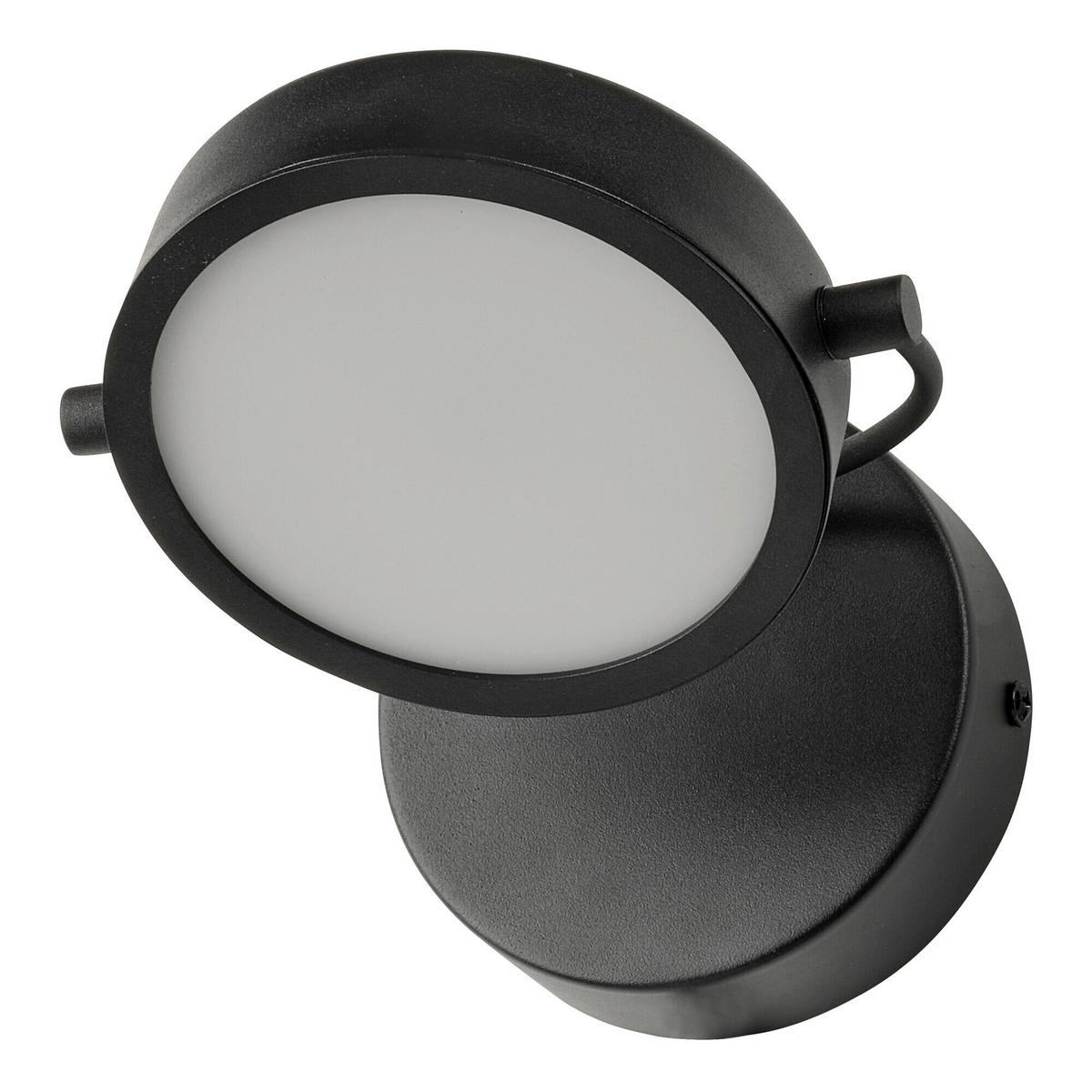 LED-WANDLEUCHTE 15/18/12,5 cm   - Schwarz, Design, Kunststoff/Metall (15/18/12,5cm) - Osram