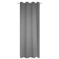 ÖSENVORHANG blickdicht  - Grau, Basics, Textil (135/245cm) - Schmidt W. Gmbh