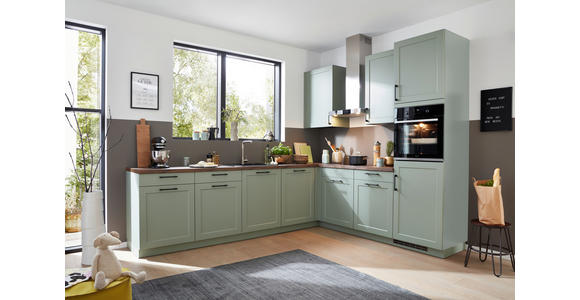 EINBAUKÜCHE   - Grün, LIFESTYLE, Holzwerkstoff - Novel