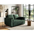 SCHLAFSOFA  in Chenille Waldgrün  - Waldgrün/Schwarz, KONVENTIONELL, Kunststoff/Textil (161/90/108cm) - Carryhome