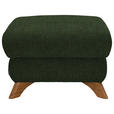 HOCKER Flachgewebe Olivgrün - Eichefarben/Olivgrün, MODERN, Holz/Textil (65/47/65cm) - Valnatura