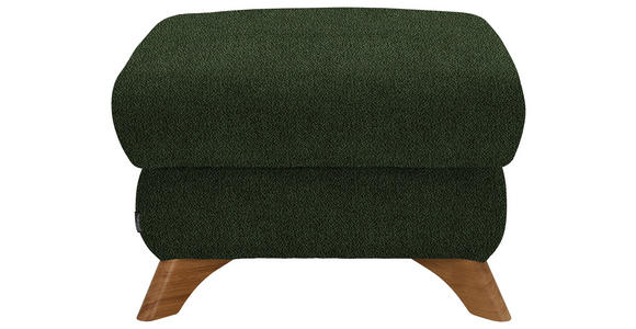 HOCKER Flachgewebe Olivgrün - Eichefarben/Olivgrün, MODERN, Holz/Textil (65/47/65cm) - Valnatura