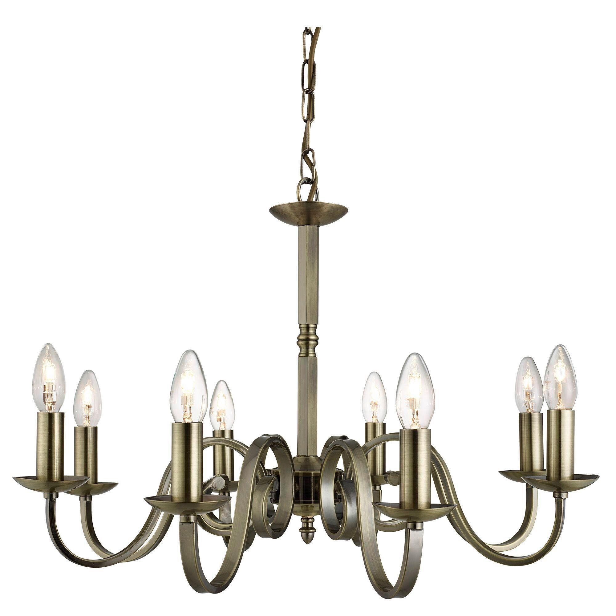 Searchlight Kronleuchter Richmond Messing 94 cm