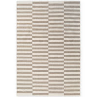 HANDWEBTEPPICH 200/300 cm Vika Weiß, Greige rechteckig  - Greige/Weiß, Basics, Textil (200/300cm) - Hanse Home