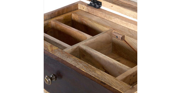 KOMMODE in 60/120/42 cm - Dunkelbraun/Braun, Design, Glas/Holz (60/120/42cm) - Landscape