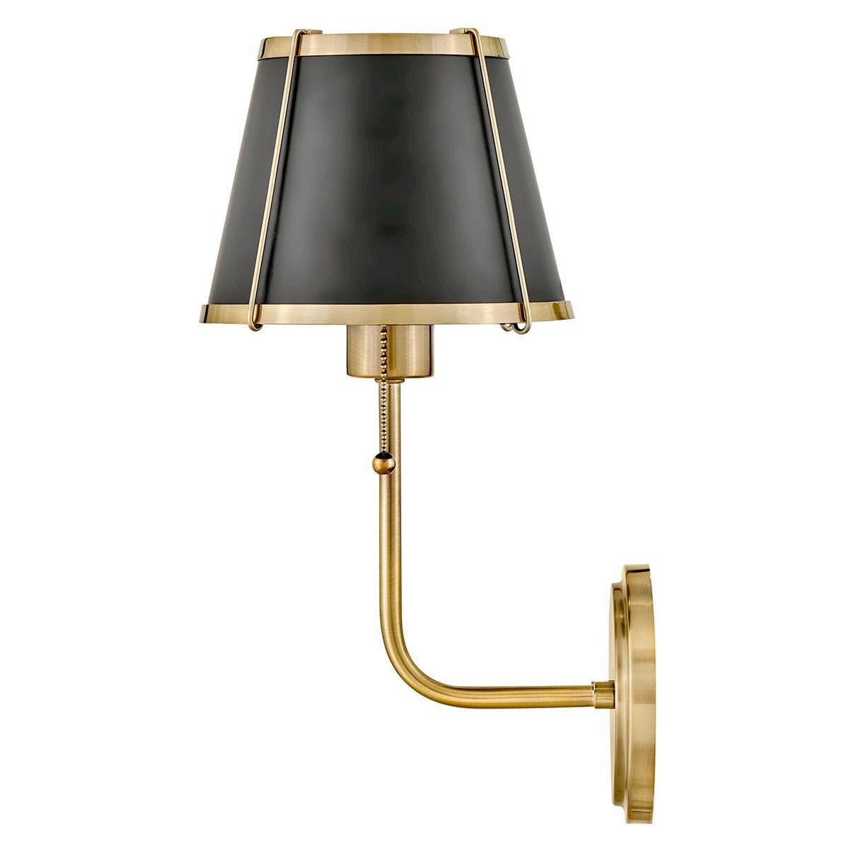 WANDLEUCHTE - Goldfarben/Schwarz, Konventionell, Metall (40/18,4/22,2cm) - Elstead Lighting