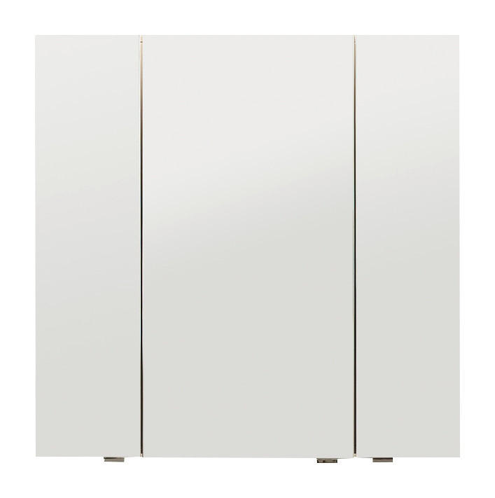 SPIEGELSCHRANK 80/80/15 cm  - Weiß, Basics, Glas/Holzwerkstoff (80/80/15cm) - Novel