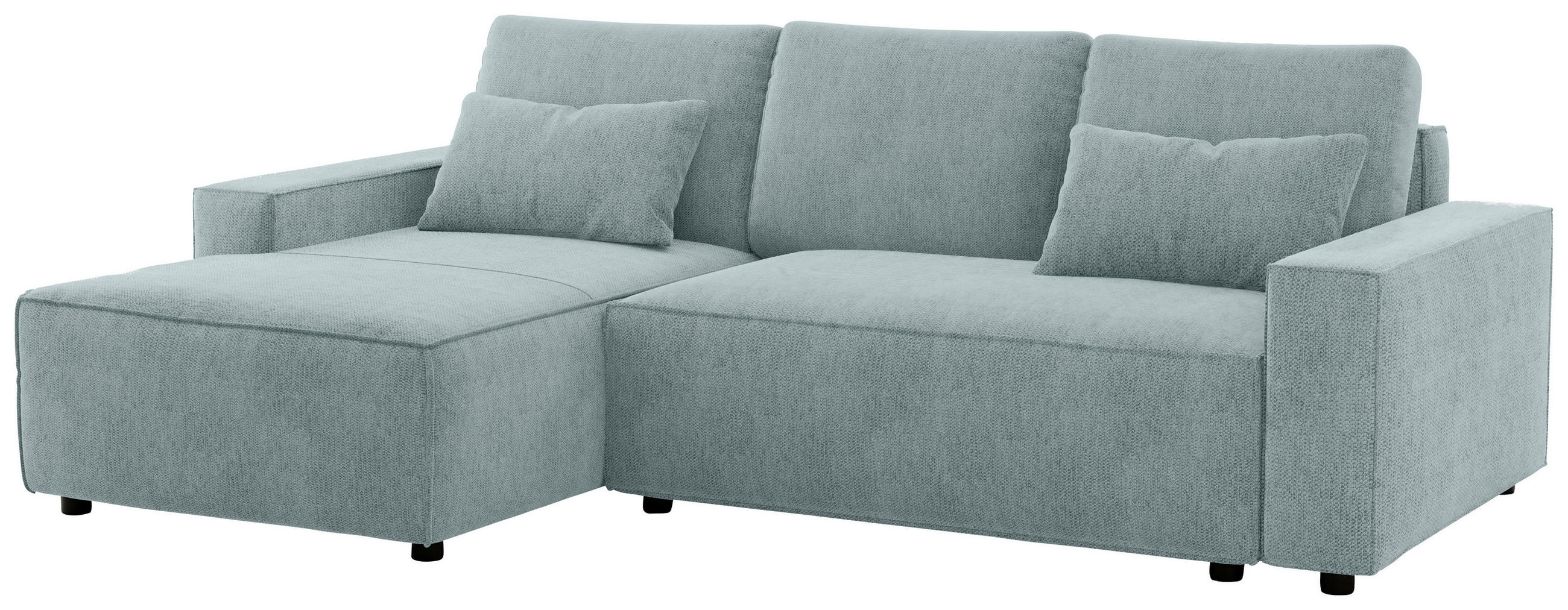 Thumbnail - Livetastic Eckschlafsofa, Mintgrau, Textil, Uni, 4-Sitzer, Füllung: Schaumstoff, 247x154 cm, Made in EU, Rücken echt, Wo...