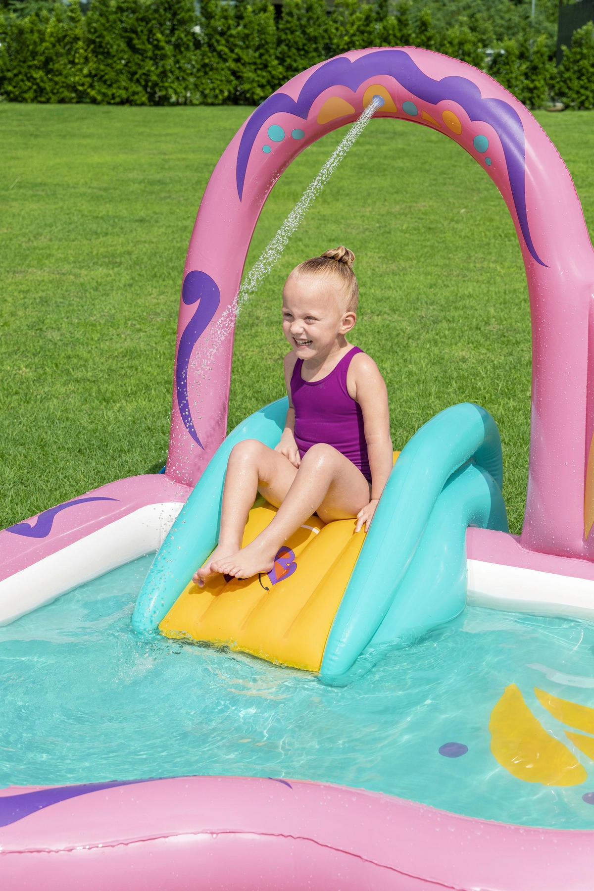 PLANSCHBECKEN 180/180/117 cm  - Multicolor, Basics, Kunststoff (180/180/117cm) - Bestway