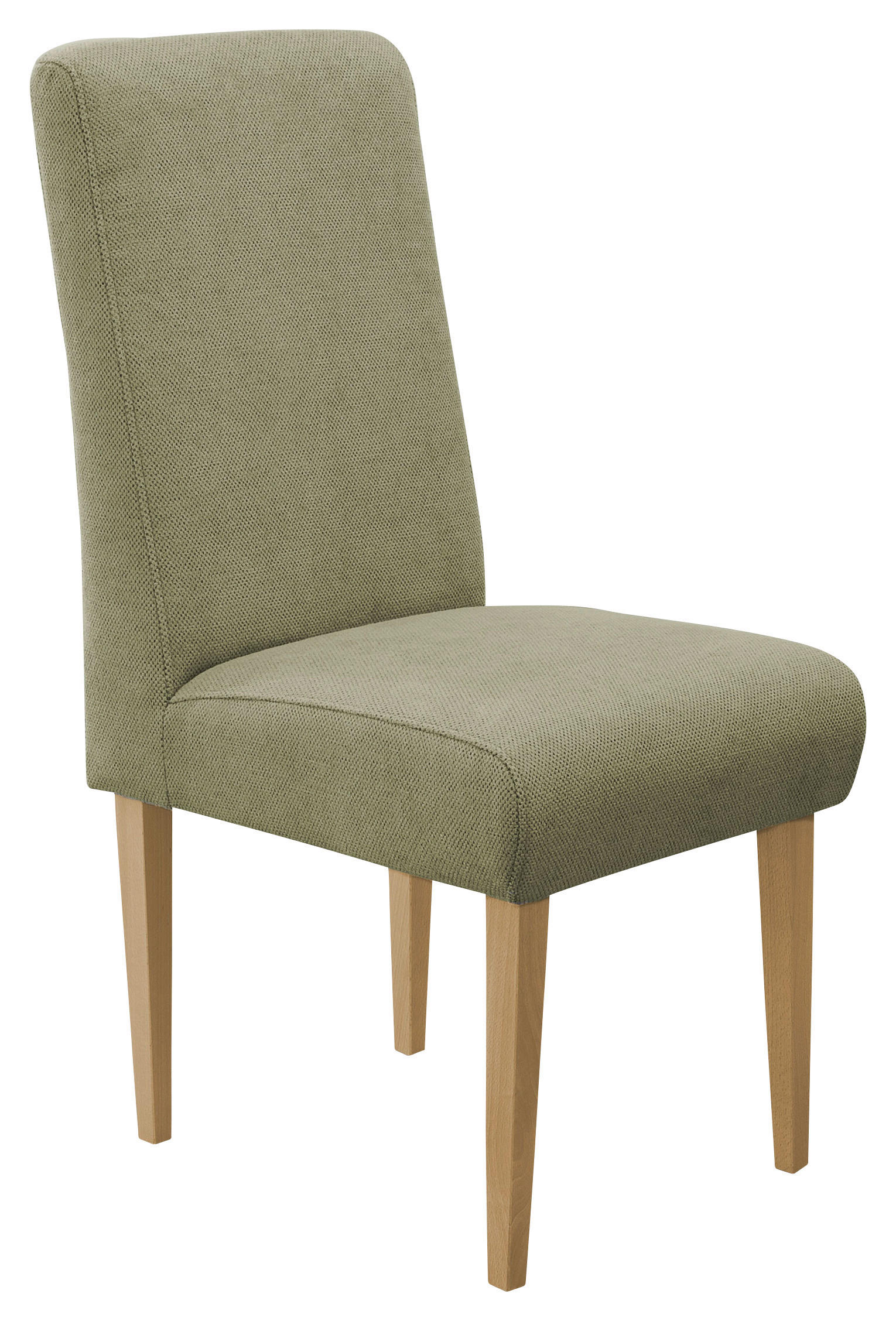 STUHL Flachgewebe Olivgrün  - Eichefarben/Olivgrün, KONVENTIONELL, Holz/Textil (48/103/62cm) - Sit & More