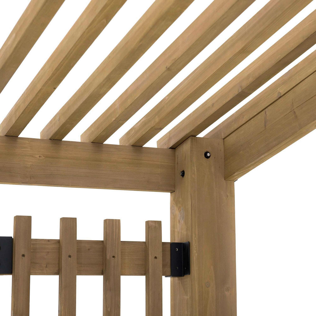 PERGOLA 309,6/239-256,4/274,5 cm  - Braun, Basics, Holz (309,6/239-256,4/274,5cm) - Modante