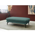 ECKSOFA  in Chenille, Flachgewebe Opal  180/284 cm  - Opal/Schwarz, Design, Textil/Metall (180/284cm) - Dieter Knoll