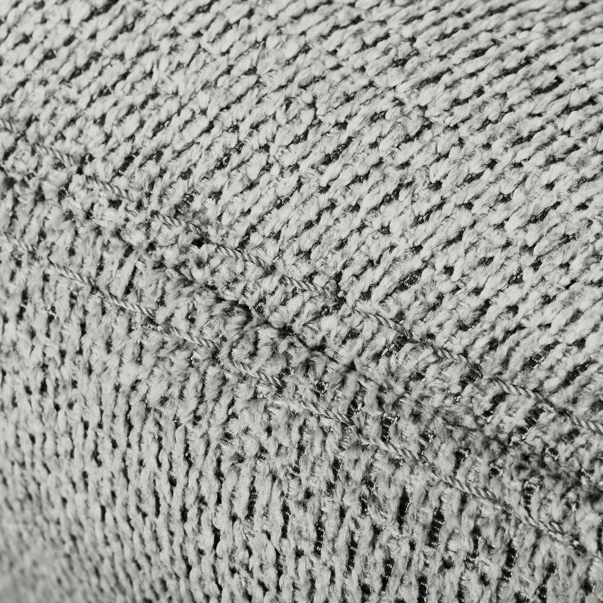 SESSELSET in Chenille Grau  - Schwarz/Weiß, Design, Textil/Metall (67/87/74cm) - Livetastic