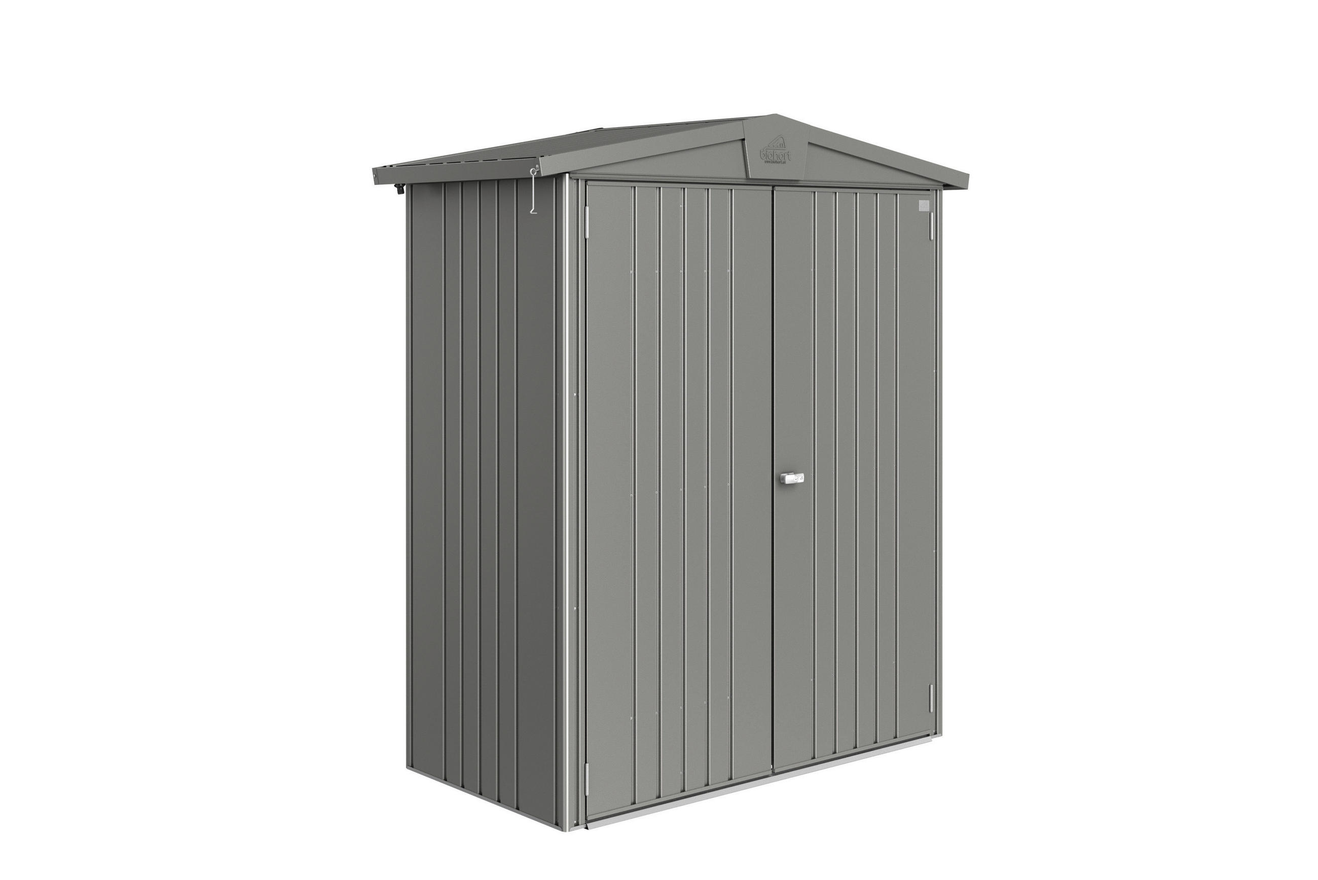 GERÄTEHAUS 172/196/84 cm  - Grau, Basics, Metall (172/196/84cm) - Biohort