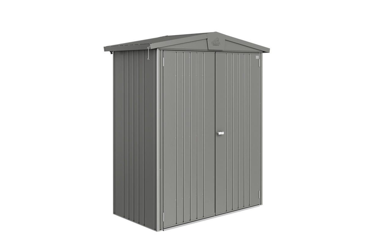 GERÄTEHAUS 172/196/84 cm  - Grau, Basics, Metall (172/196/84cm) - Biohort