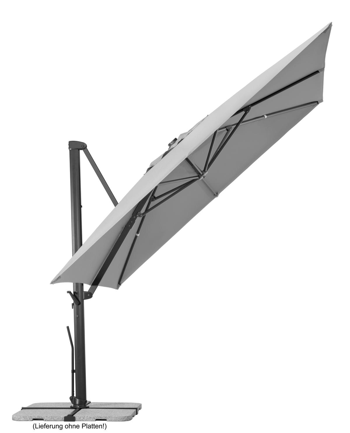 AMPELSCHIRM   - Anthrazit/Hellgrau, Basics, Textil/Metall (360/253/300cm) - Schneider