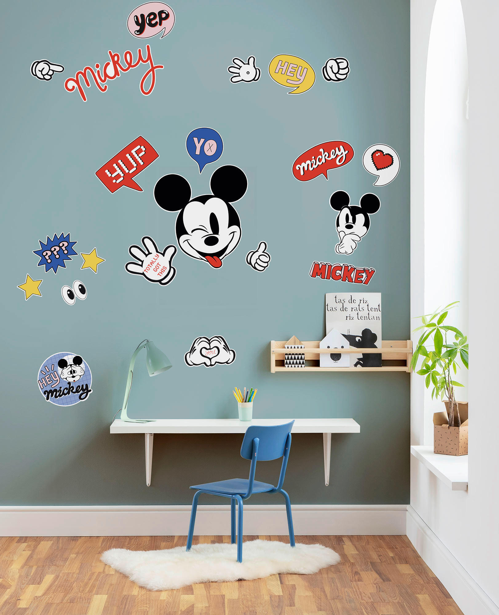 VÄGGDEKALER 50/70 cm     - multicolor, Basics, plast (50/70cm) - Komar