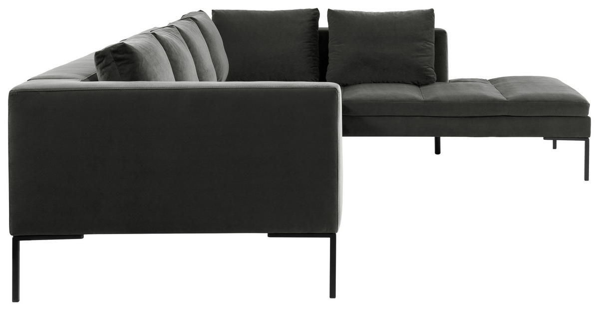 Freisteller von home24 ECKSOFA Grün Velours.