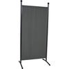 SICHTSCHUTZ - Dunkelgrau/Grau, Basics, Textil/Metall (82/178/51cm) - Boxxx